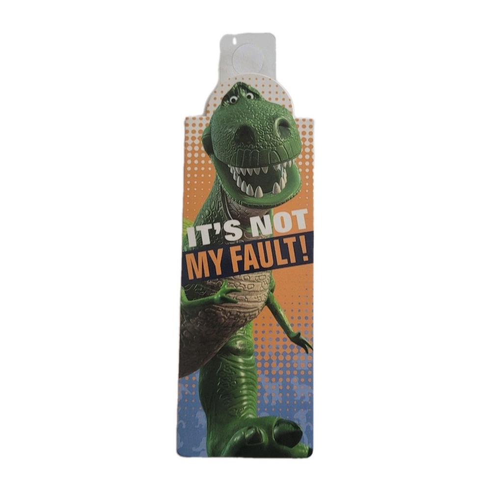 2010 Toy Story 3 T Rex Bookmark Magnetic Magnet Not My Fault UK Called If, #6805